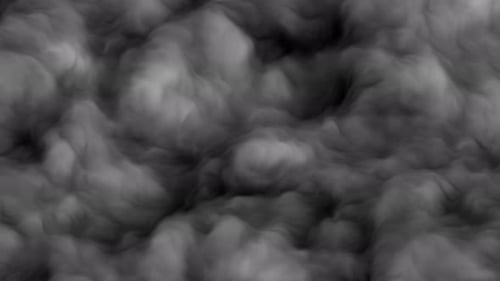 Rauch-Animation. Abstrakter Rauchhintergrund. Wolkenanimation. Fraktaler Hintergrund. Loop-Animation
