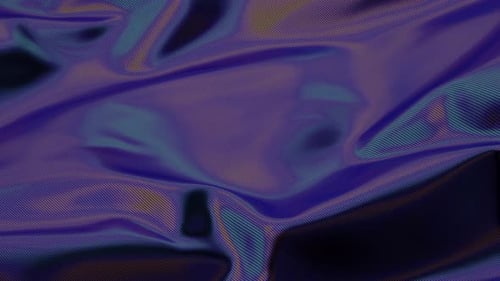 Futuristic Iridescent Fabric Wavy Motion Background