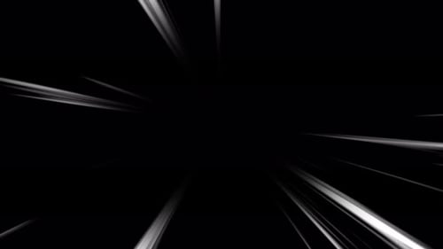 Speed Line Cartoon with Transparent Background