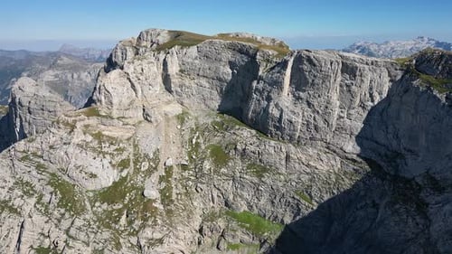 Aerial View of the Giant Scenic Canyon on a Sunny Day