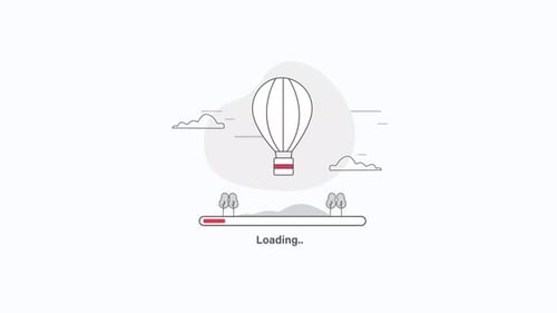 4k Loading Concepts for Landing Page Animation Video