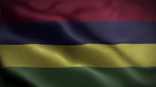 Realistic Waving Flag Loopable Background