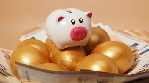 Golden Eggs and Money and Piggy Bank