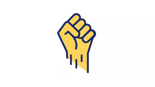 Animated Fist Color Icon