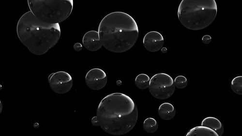 Geometric Black Sphere Shapes Animation Loop