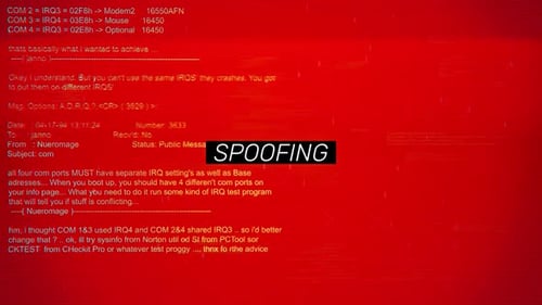 Text auf dem Hacking-Hintergrundbildschirm fälschen