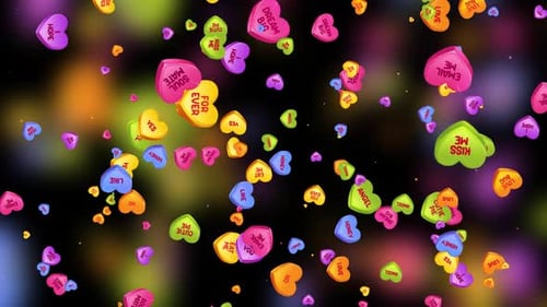 Conversation Hearts Hintergrundschleife