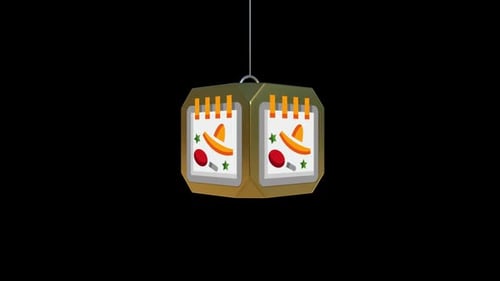 Cartoon Festive Cube Shatter and Reassemble Animation