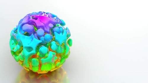 Gradient 3D Blobby Sphere