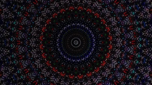 Colorful Pulsating Abstract Kaleidoscopic Pattern Loop