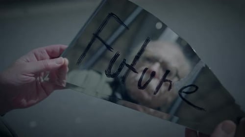 Poor Homeless Man Finding Broken Mirror Thinking About the Past and Future