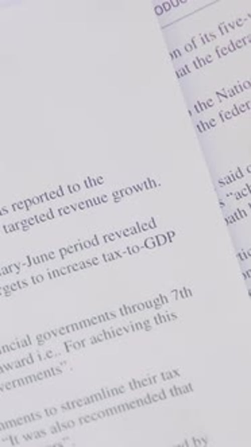 Top View of Loan Agreement, Vertical Video