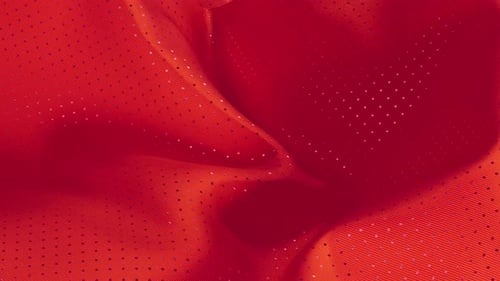 Abstract Fluid Red Fabric Material Background