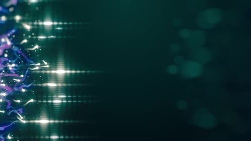 Dynamic Light Particle Trails Abstract Motion Background