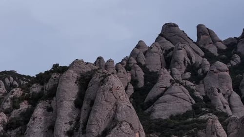 Aerial view of Montserrat, Spain