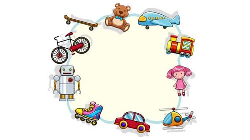 Spielzeug-Hintergrund für Kinder