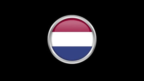 Netherlands Flag Cycle Alpha Channel 01