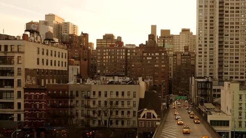 new york city buildings architecture background. aerial view