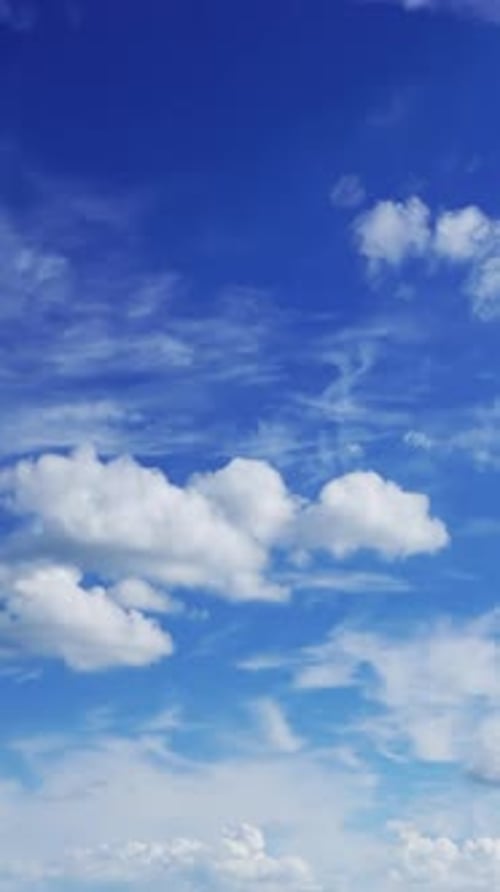 Beautiful Clouds Moving in Sky