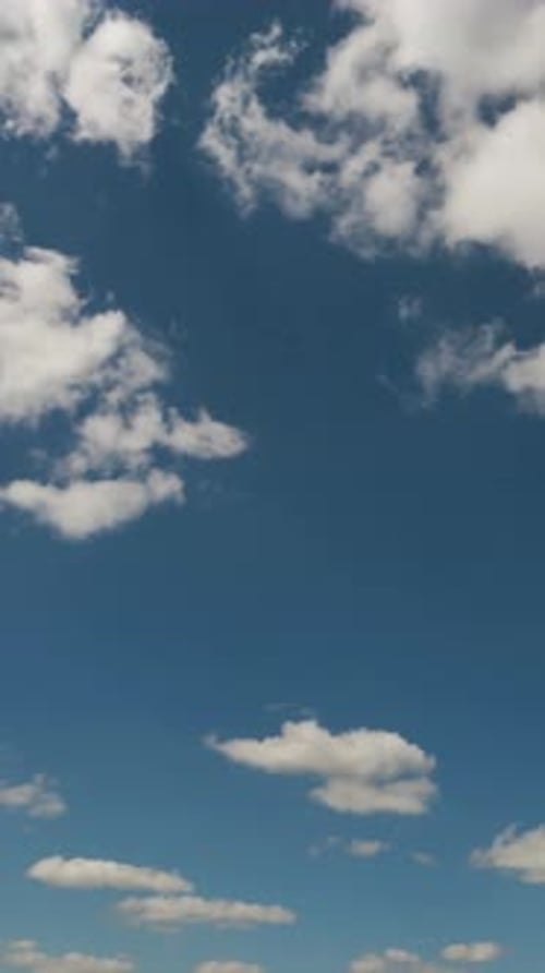 Vertical Time Lapse of a Beautiful Sky No Birds No Flicker Professional Shoot