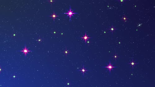 Sparkling Star Field Animation Loop