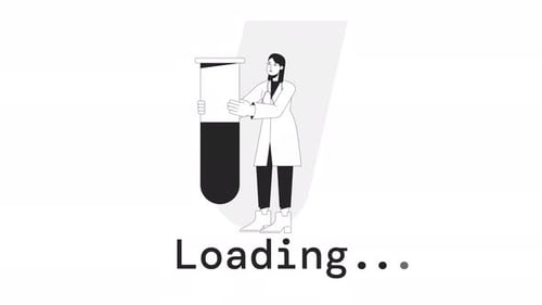 Medical Research Bw Loader Animation