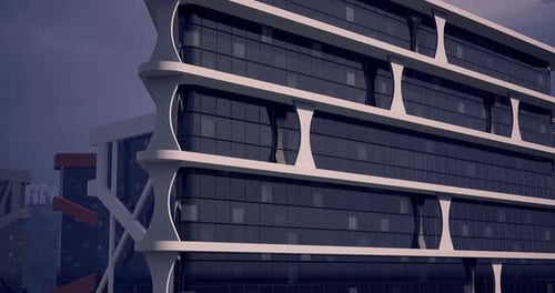 La arquitectura moderna exhibe elementos de diseño únicos en un entorno urbano