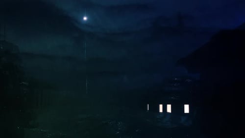 Dark Rainy Atmospheric Night Logo Reveal Opener