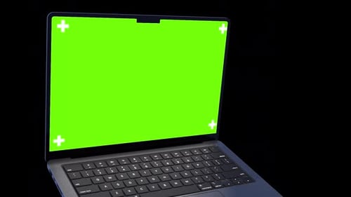 Laptop Mockup Green Screen