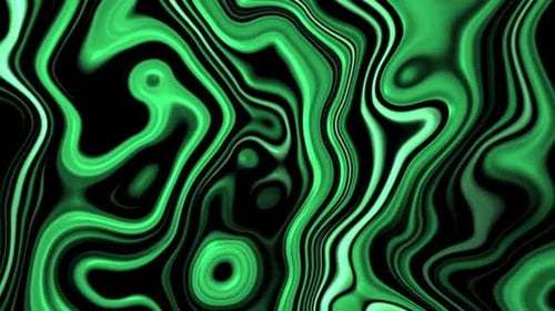 Green Liquid Fractual Background