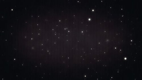 White Glowing Light Blinking Black Background Loop