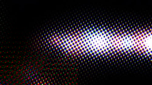 Animated Halftone Dot Pattern Retro Transition