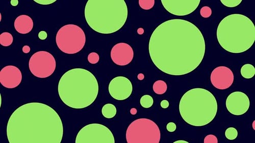 Animated Geometric pattern or background. Abstract moving shapes background, vintage retro colors