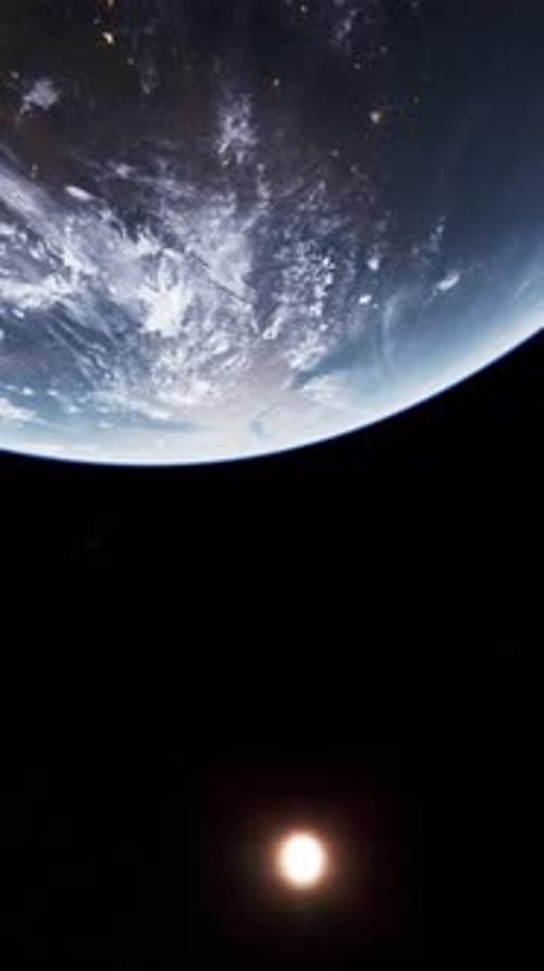 Earth View From Space Station