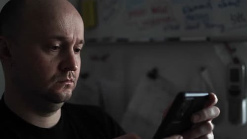 Creative Journaling: Man Working from Home Office