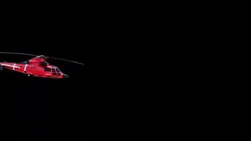 Helikopter der dänischen Küstenwache, transparent