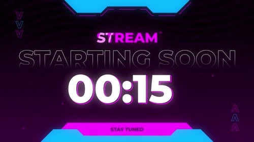 Streaming Starting Soon | One Minute Countdown Animation