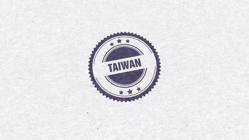 Goldener Gummistempel aus Taiwan