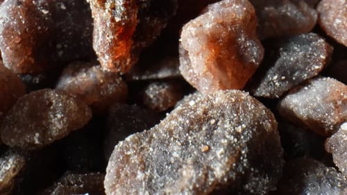 Extreme Close Up of Pile of Black Salt