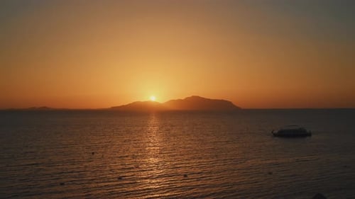Timelapse of sunrise in Sharm El Sheikh at Tiran island, Egypt
