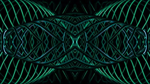 Abstract Waving Sound Signal on a Black Background Design Radio Waves Forming Spiral