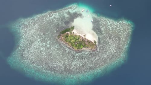 Aerial video over CYC Beach in Coron, Palawan. Philippines