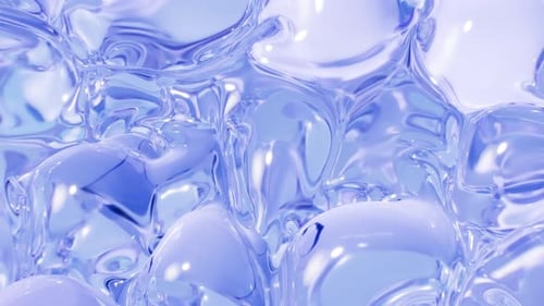 Inflating soft bubbles background