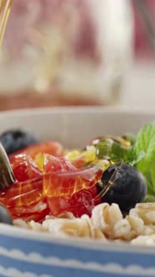 Vertical View Of Mixed Salad