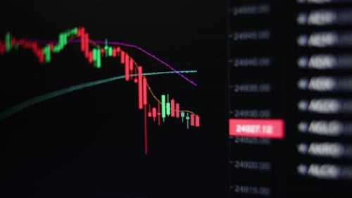 Stock Market Data on a Screen