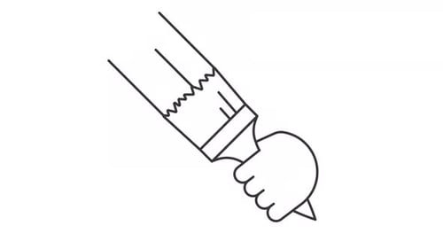 Line Art Hand Drawing and Painting Tool Animation