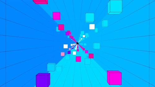 3D Cartoon Style Tunnel - Seamless Loop Animation