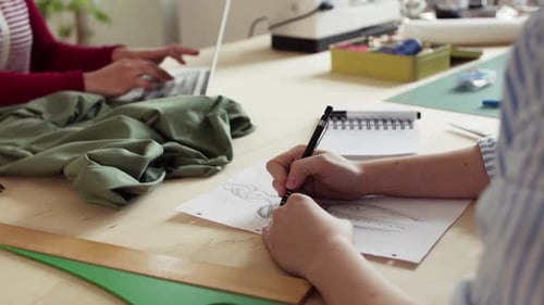 Young Creative Women in a Studio Startup Business