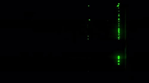 Digital Glitch Data Stream Reveal Effect