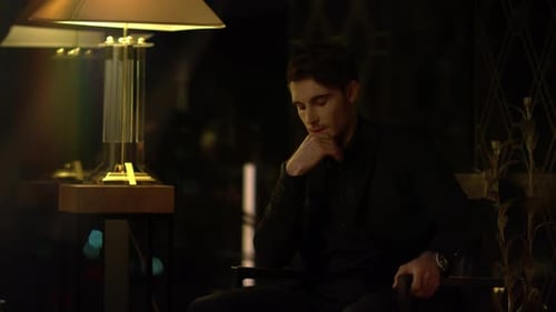 Portrait of Serious Business Man Thinking in Expensive Hotel Interior. Thoughtful Man